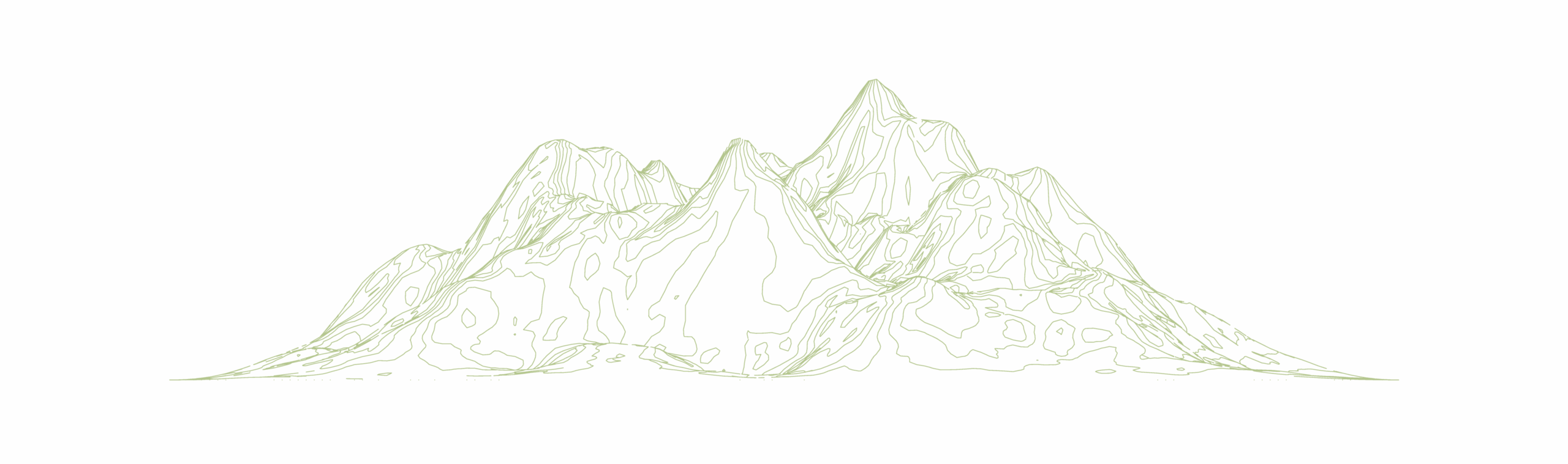 topographic mountain outline